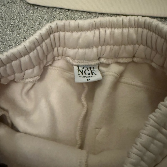 Beige Lounge Set with Logo Print - Picture 2 of 6